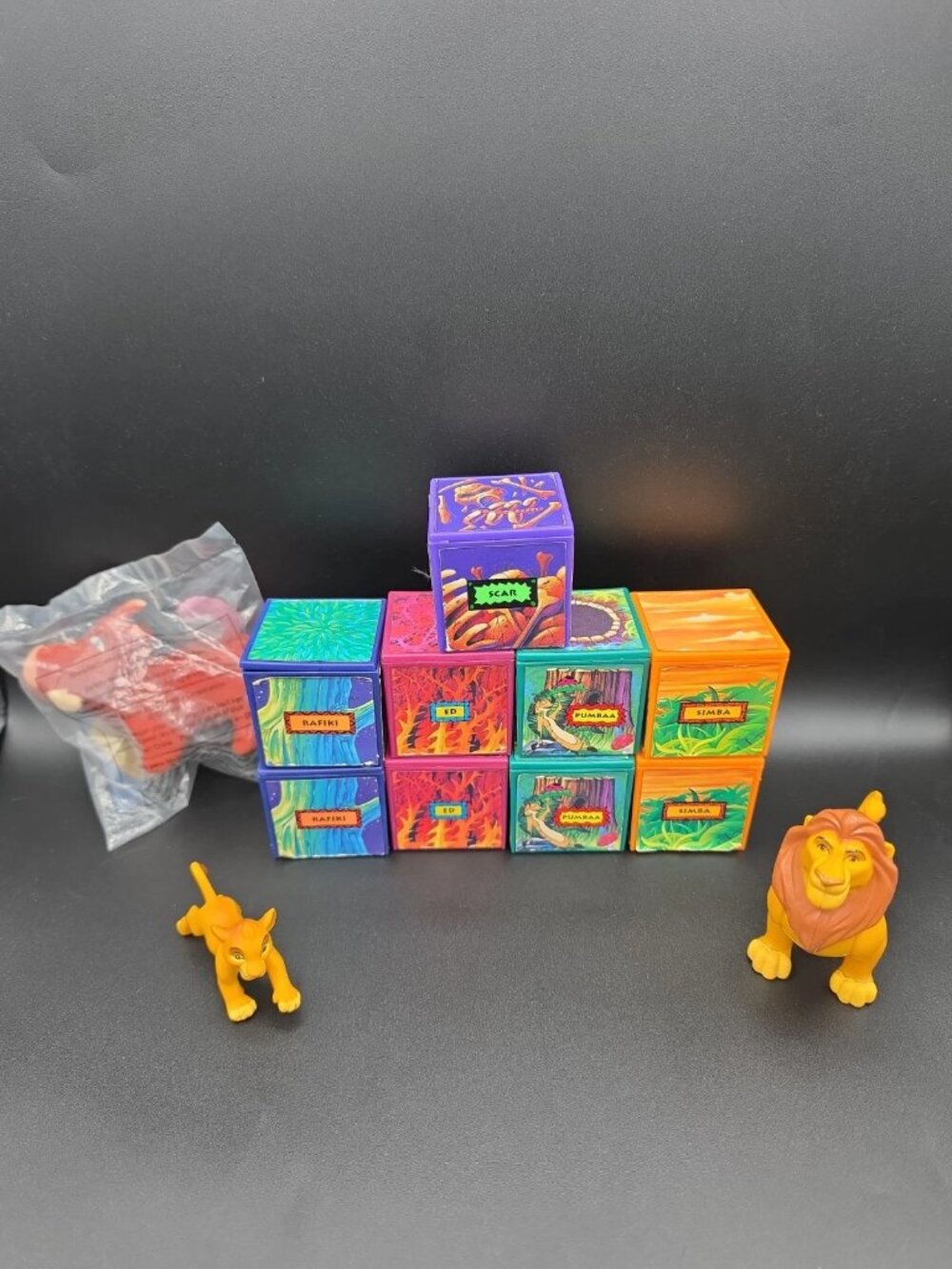 1995 Burger King Kids Meal Toys Disney The Lion King Finger Puppets Lot Of 11
